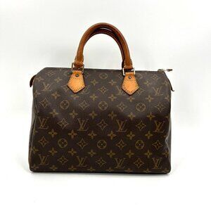LOUIS VUITTON Vintage 1994 Speedy 30 Brown Bandoulière Brown Monogram Purse